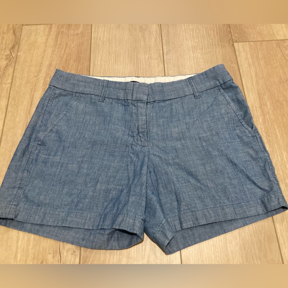 J. Crew chambray blue shorts